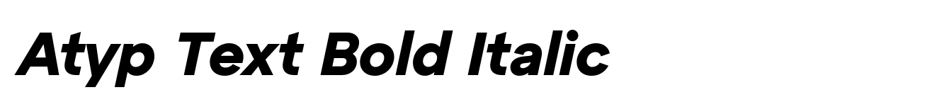Atyp Text Bold Italic image